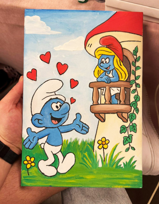 Aşık Şirin Ressam Seti - 20 x 30 cm Önçizimli Tuval, 2 Adet Fırça, Palet, Boyalar ve Şövale Aşık Şirin Ressam Seti - 20 x 30 cm Önçizimli Tuval, 2 Adet Fırça, Palet, Boyalar ve Şövale