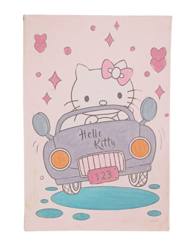 HolaKita in Car Çocuk Ressam Seti - 20 x 30 cm Önçizimli Tuval, 2 Adet Fırça, Palet, Boyalar ve Şövale HolaKita in Car Çocuk Ressam Seti - 20 x 30 cm Önçizimli Tuval, 2 Adet Fırça, Palet, Boyalar ve Şövale
