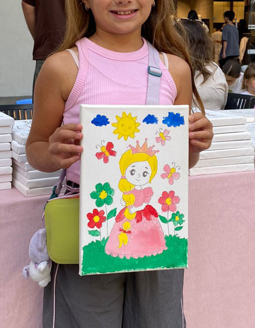 Rapunzel Çocuk Ressam Seti - 20 x 30 cm Tuval, 2 Adet Fırça, Palet, Boyalar ve Şövale