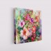 Renkli Çiçeklerden Buket Dekoratif Kanvas Tablo
