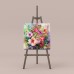 Renkli Çiçeklerden Buket Dekoratif Kanvas Tablo