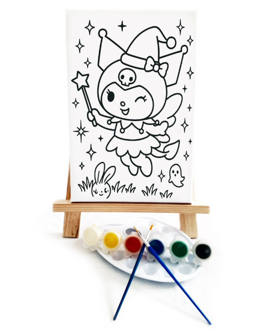 Peri Kuromy Ressam Seti - 20 x 30 cm Önçizimli Tuval, 2 Adet Fırça, Palet, Boyalar ve Şövale Peri Kuromy Ressam Seti - 20 x 30 cm Önçizimli Tuval, 2 Adet Fırça, Palet, Boyalar ve Şövale