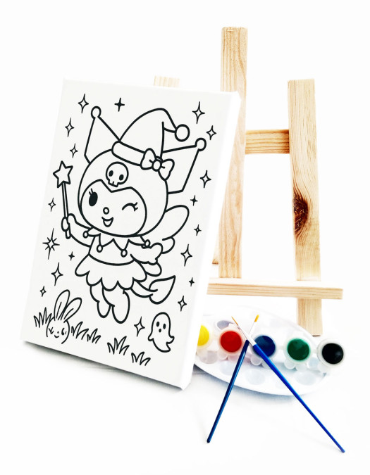 Peri Kuromy Ressam Seti - 20 x 30 cm Önçizimli Tuval, 2 Adet Fırça, Palet, Boyalar ve Şövale Peri Kuromy Ressam Seti - 20 x 30 cm Önçizimli Tuval, 2 Adet Fırça, Palet, Boyalar ve Şövale