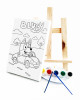 Bluey Arabada Ressam Seti - 20 x 30 cm Önçizimli Tuval, 2 Adet Fırça, Palet, Boyalar ve Şövale Bluey Arabada Ressam Seti - 20 x 30 cm Önçizimli Tuval, 2 Adet Fırça, Palet, Boyalar ve Şövale
