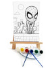 Spidey Ressam Seti - 20 x 30 cm Önçizimli Tuval, 2 Adet Fırça, Palet, Boyalar ve Şövale Spidey Ressam Seti - 20 x 30 cm Önçizimli Tuval, 2 Adet Fırça, Palet, Boyalar ve Şövale