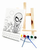 Spidey Ressam Seti - 20 x 30 cm Önçizimli Tuval, 2 Adet Fırça, Palet, Boyalar ve Şövale Spidey Ressam Seti - 20 x 30 cm Önçizimli Tuval, 2 Adet Fırça, Palet, Boyalar ve Şövale