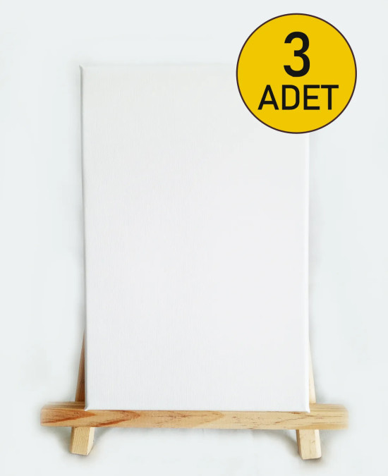 LilaFil Kaliteli Boş Tuval 20 x 30 cm - 3 ADET