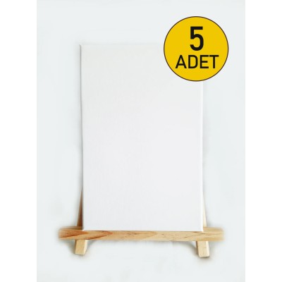 LilaFil Kaliteli Boş Tuval 20 x 30 cm - 5 ADET
