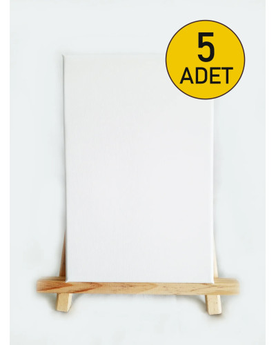 LilaFil Kaliteli Boş Tuval 20 x 30 cm - 5 ADET
