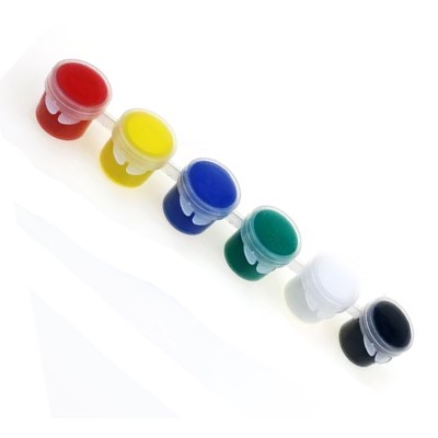 6'lı Tüp Akrilik Boya - 10 ml x 6 Renk  