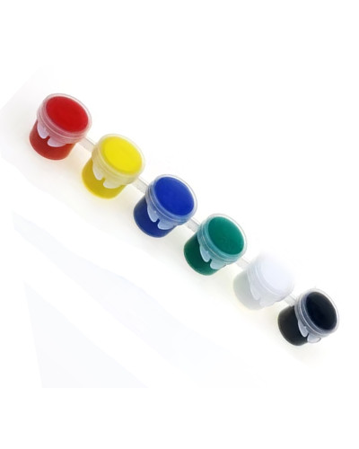 6'lı Tüp Akrilik Boya - 5 ml x 6 Renk  