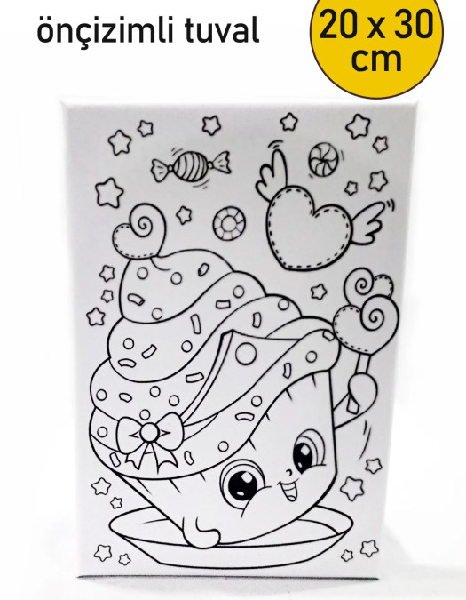 Çocuk Ressam Seti Önçizimli Tuval, 20 x 30 cm, Boyama Seti Tuvali, Çocuk Ressam Seti - Devam Tuvali Çocuk Ressam Seti Önçizimli Tuval, 20 x 30 cm, Boyama Seti Tuvali, Çocuk Ressam Seti - Devam Tuvali