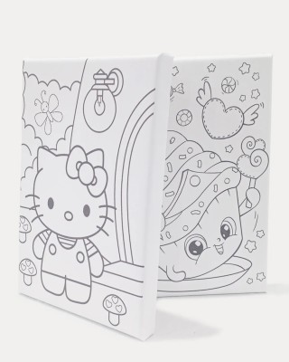 3 Adet Çocuk Ressam Seti Önçizimli Tuval, 20 x 30 cm, Boyama Seti, Çocuk Ressam Seti - Devam Tuvali