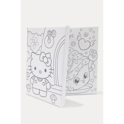 3 Adet Çocuk Ressam Seti Önçizimli Tuval, 20 x 30 cm, Boyama Seti, Çocuk Ressam Seti - Devam Tuvali