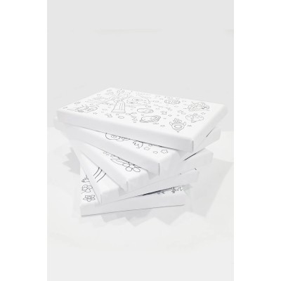 10 Adet Çocuk Ressam Seti Önçizimli Tuval, 20 x 30 cm, Boyama Seti, Çocuk Ressam Seti - Devam Tuvali