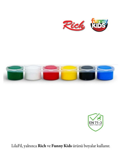 6'lı Sıralı Tüp Akrilik Boya - 5 ml x 6 Renk 6'lı Sıralı Tüp Akrilik Boya - 5 ml x 6 Renk