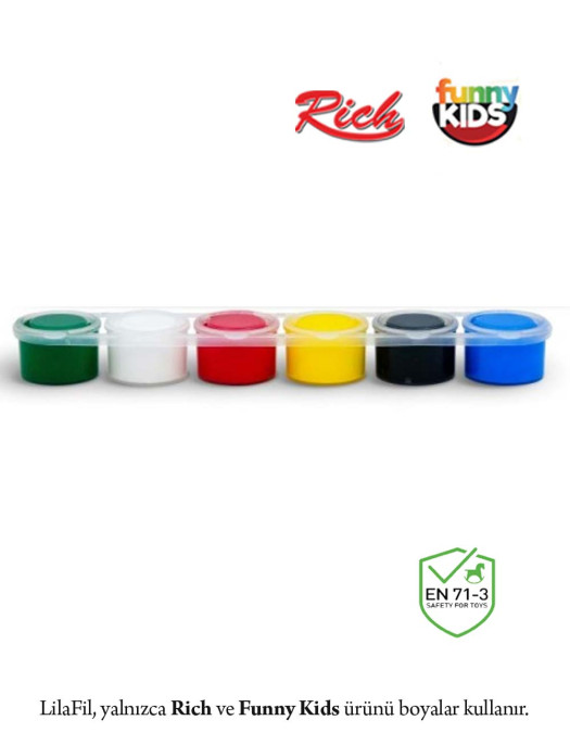 6'lı Sıralı Tüp Akrilik Boya - 25 ml x 6 Renk 6'lı Sıralı Tüp Akrilik Boya - 25 ml x 6 Renk
