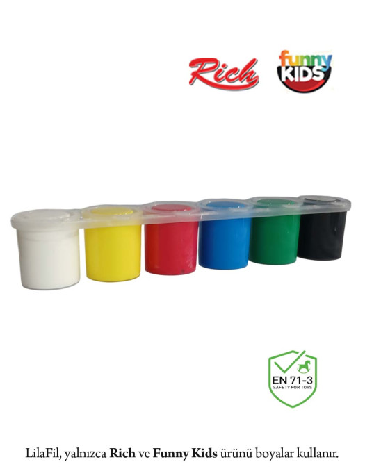 6'lı Sıralı Tüp Akrilik Boya - 25 ml x 6 Renk 6'lı Sıralı Tüp Akrilik Boya - 25 ml x 6 Renk