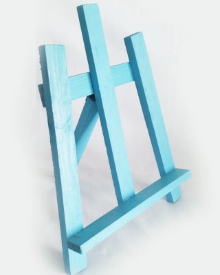 Mavi Masaüstü Mini Şövale - Çocuk Resim Sehpası