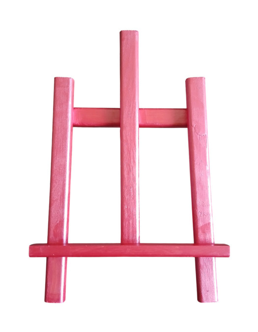 Metalik Pembe Masaüstü Mini Şövale - Çocuk Resim Sehpası Metalik Pembe Masaüstü Mini Şövale - Çocuk Resim Sehpası