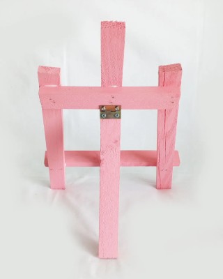Pembe Masaüstü Mini Şövale - Çocuk Resim Sehpası