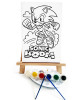 SonicBoom Ressam Seti - 20x30 cm Önçizimli Tuval, 2 Adet Fırça, Palet, Boyalar ve Şövale
