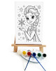 Elsa Ressam Seti - 20 x 30 cm Önçizimli Tuval, 2 Adet Fırça, Palet, Boyalar ve Şövale