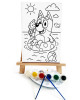 Bluey Denizde Çocuk Ressam Seti - 20 x 30 cm Önçizimli Tuval, 2 Adet Fırça, Palet, Boyalar ve Şövale